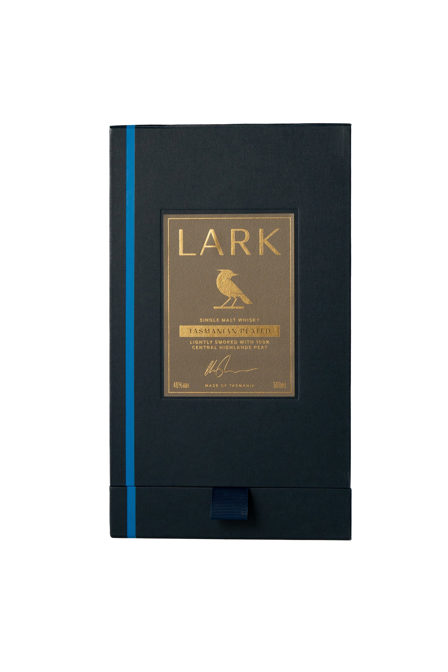 Lark 'Tasmanian Peated' Single Malt Australian Whisky-Heritage Wine Store Perth CBD Bottleshop