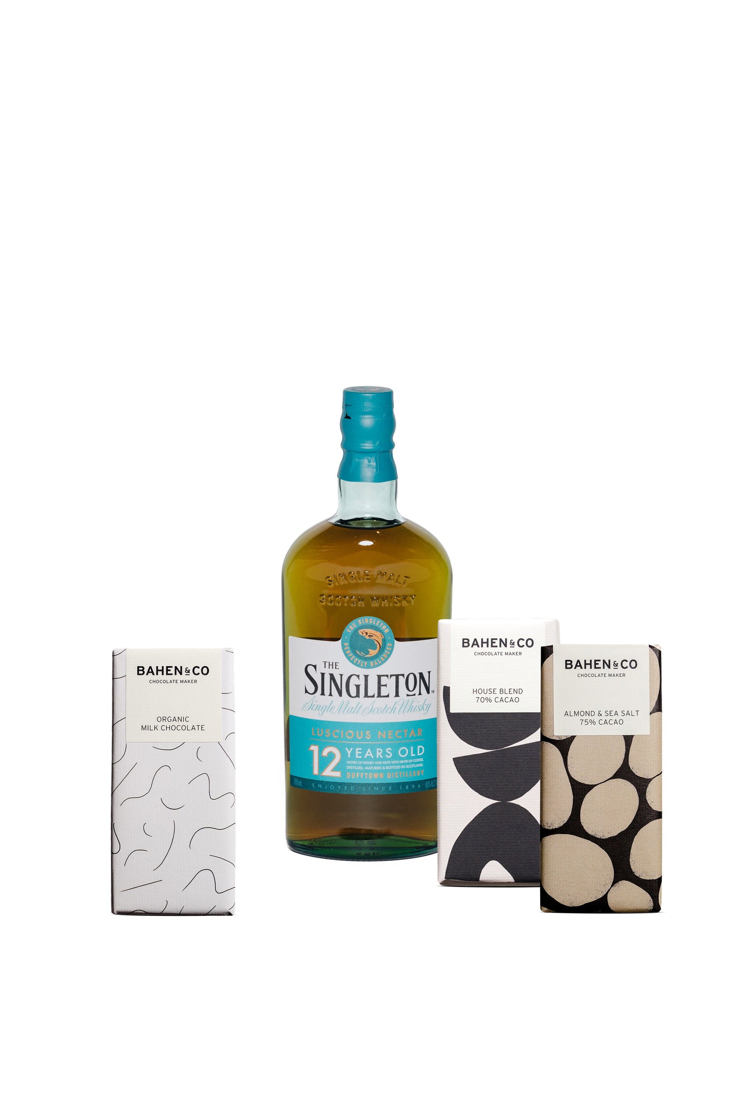 Bahen & Co Chocolates + Singleton 12YO Scotch Whisky - Christmas Gift Hamper-Heritage Wine Store Perth CBD Bottleshop