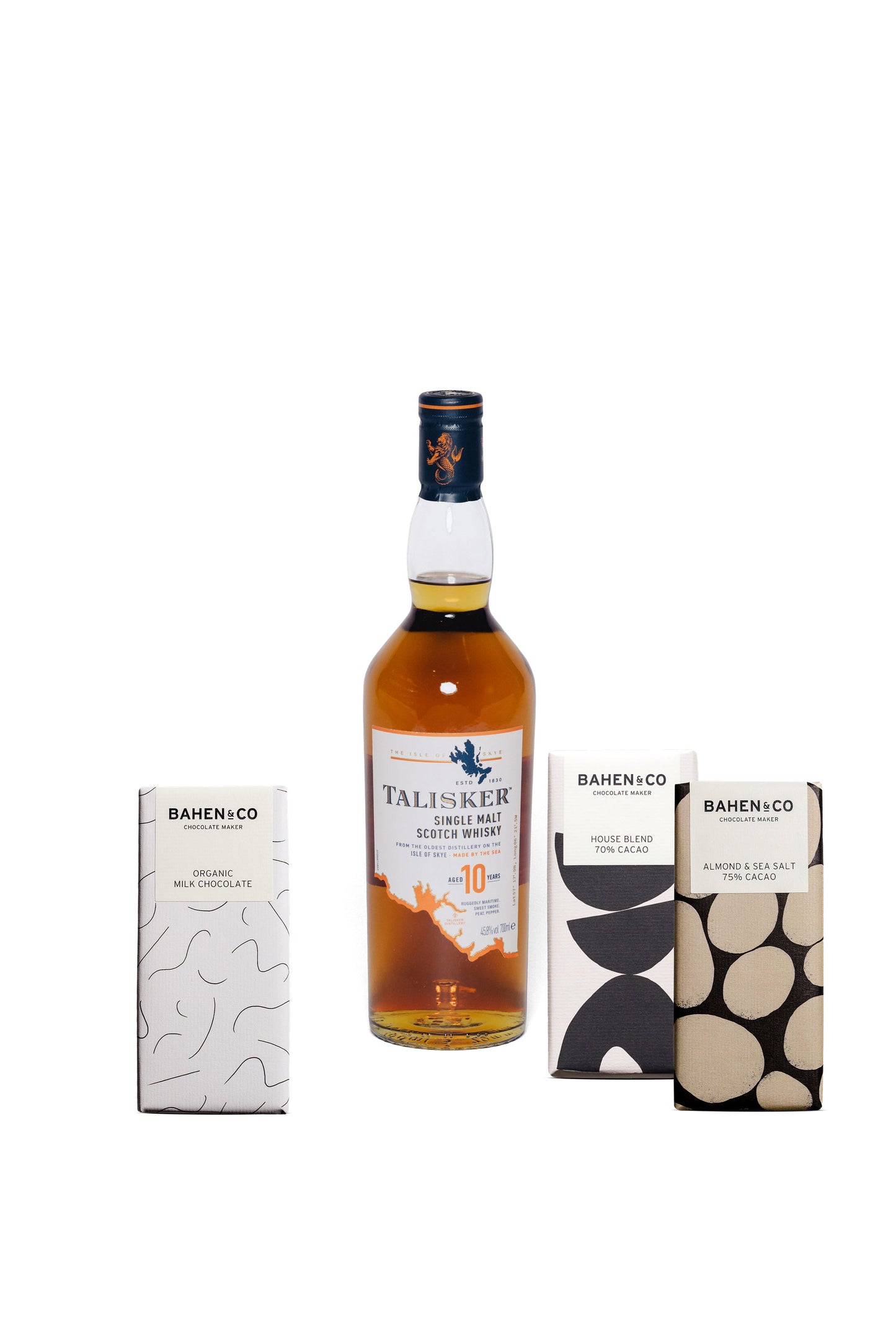Bahen & Co. Chocolates + Talisker 10YO Scotch Whisky - Christmas Gift Hamper-Heritage Wine Store Perth CBD Bottleshop
