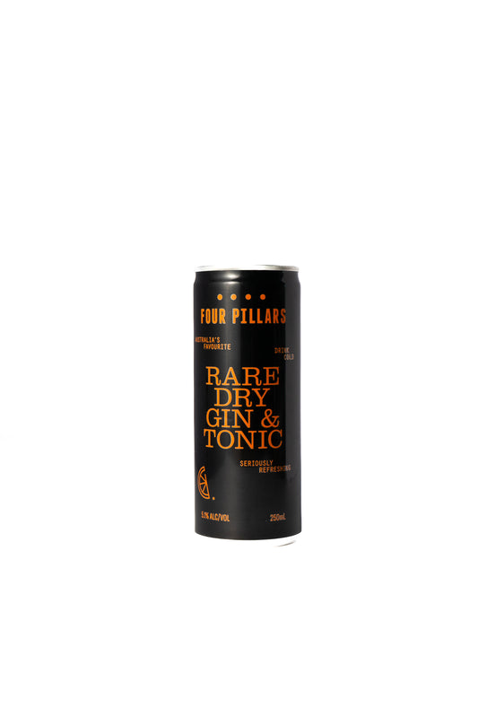 Four Pillars Rare Dry Gin & Tonic Can 250ml-Heritage Wine Store Perth CBD Bottleshop
