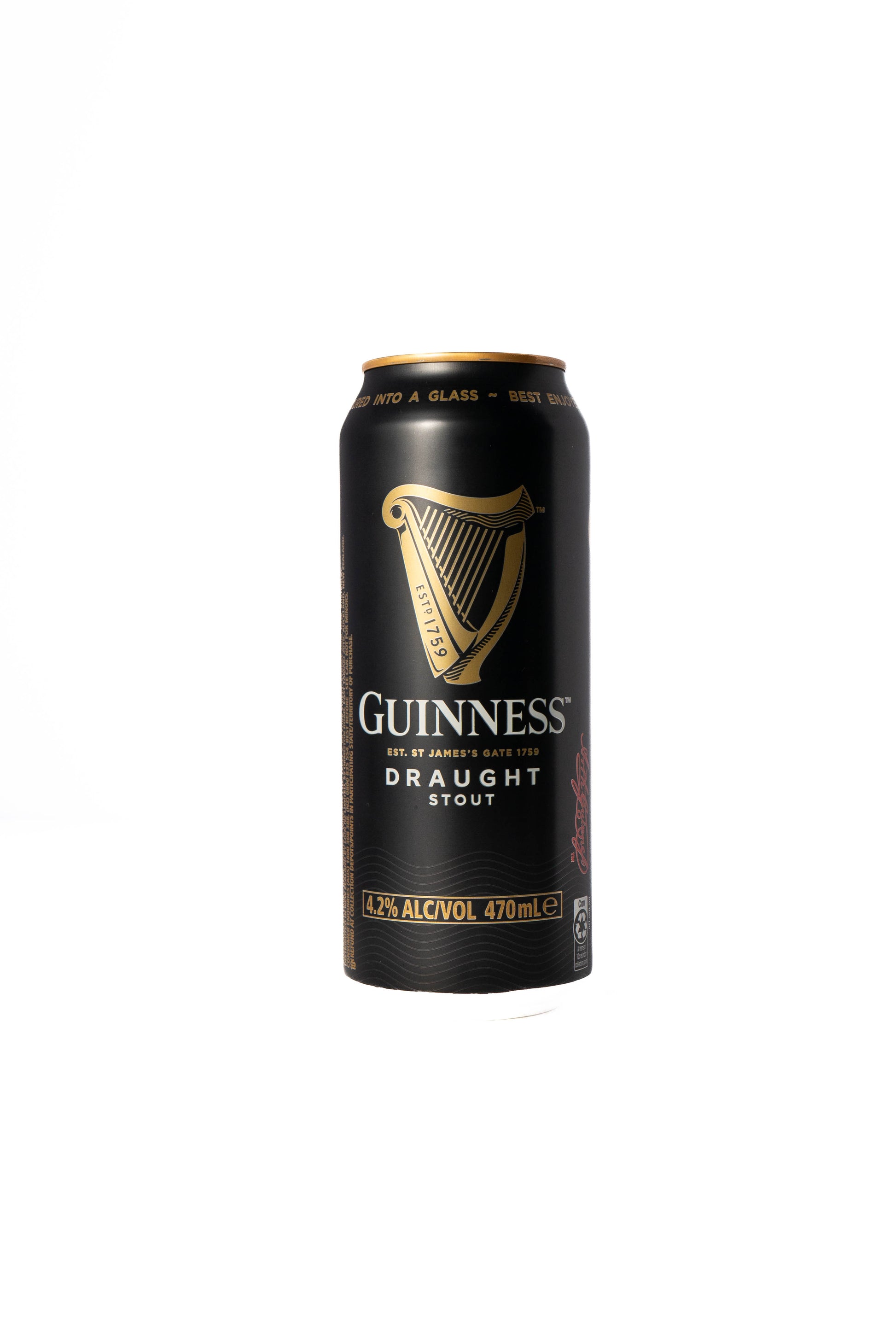 Guinness Draught Stout Can 470ml-Heritage Wine Store Perth CBD Bottleshop