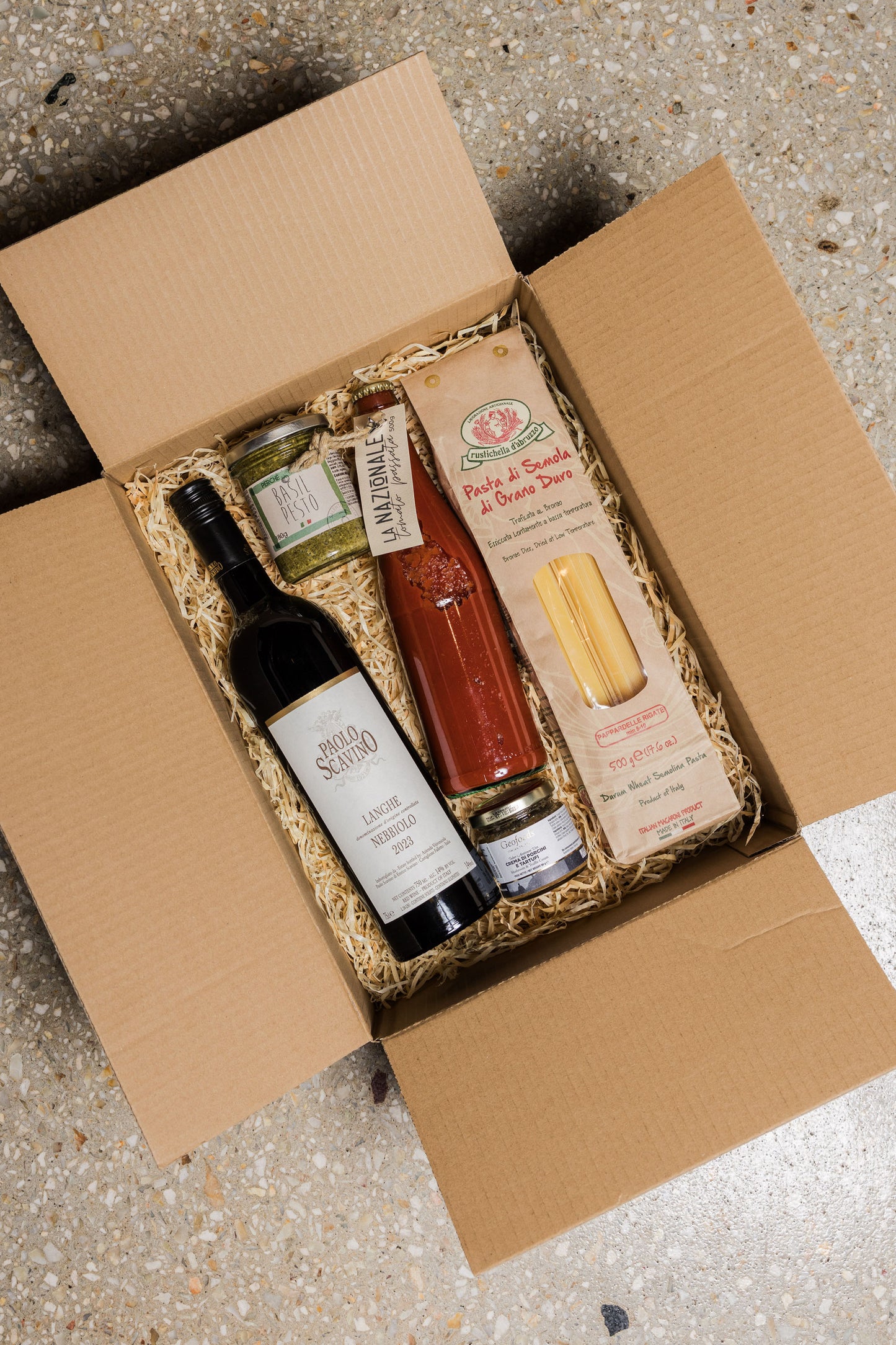 Italian Pasta Night + Paolo Scavino Nebbiolo - Christmas Gift Hamper-Heritage Wine Store Perth CBD Bottleshop