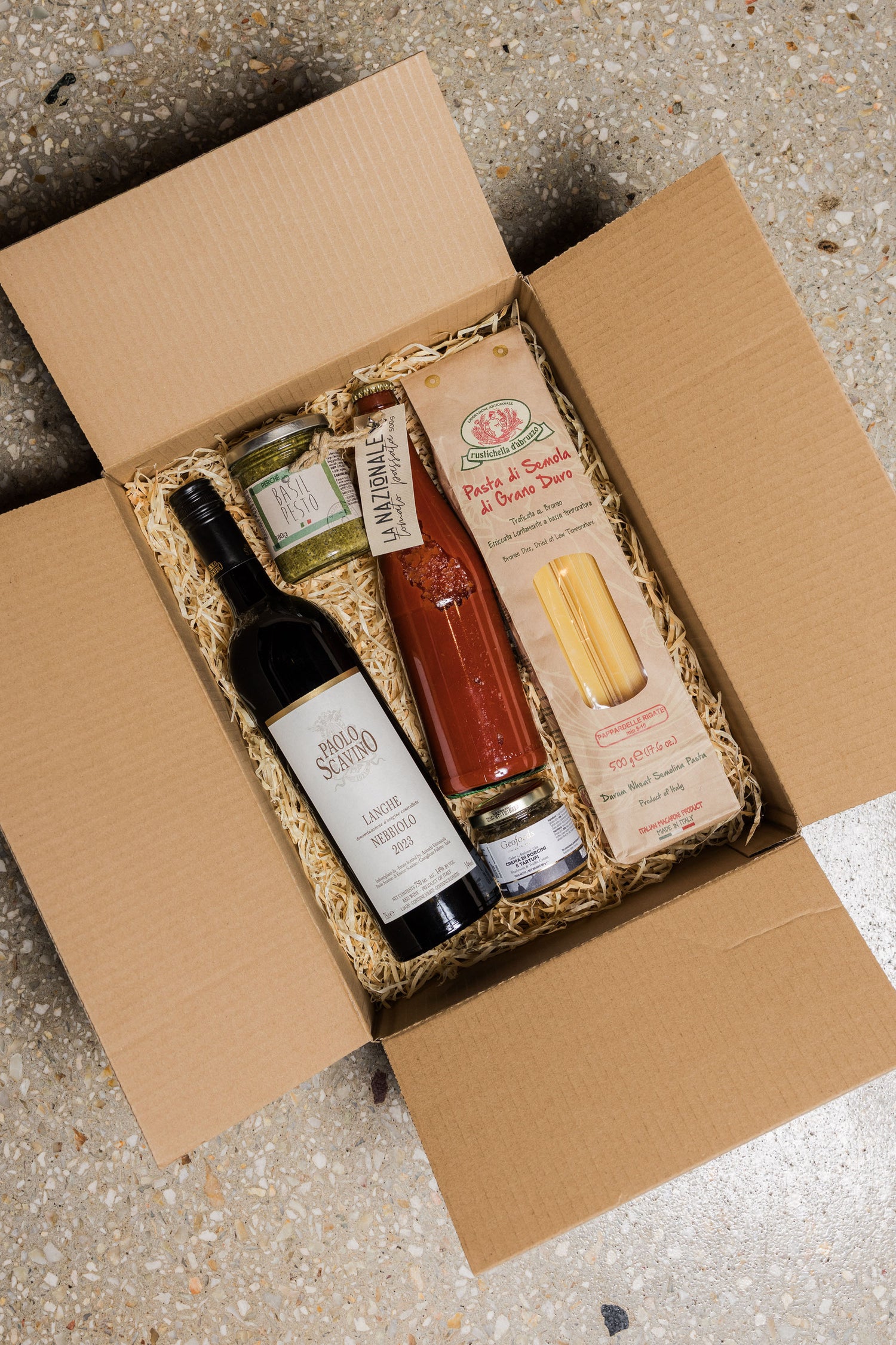 Italian Pasta Night + Paolo Scavino Nebbiolo - Christmas Gift Hamper-Heritage Wine Store Perth CBD Bottleshop