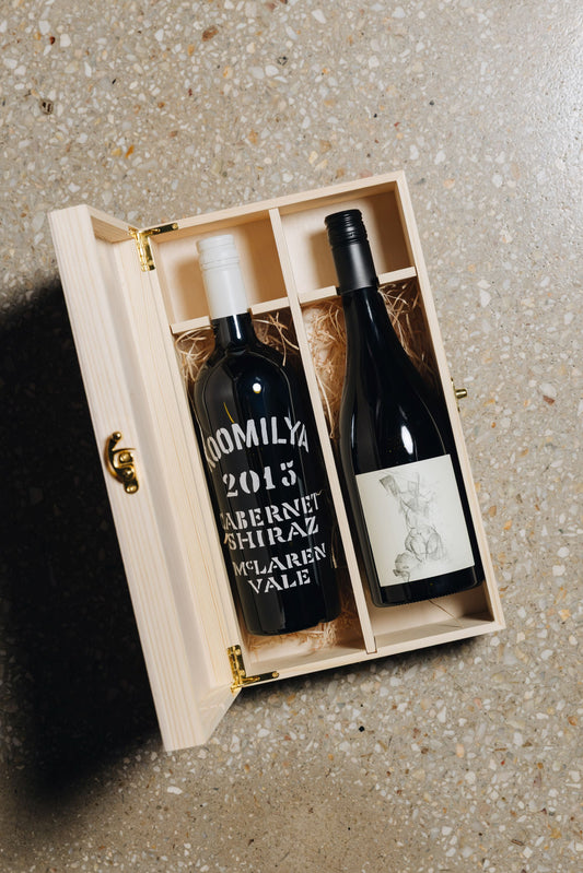 Wooden Wine Gift Box - Two Bottles