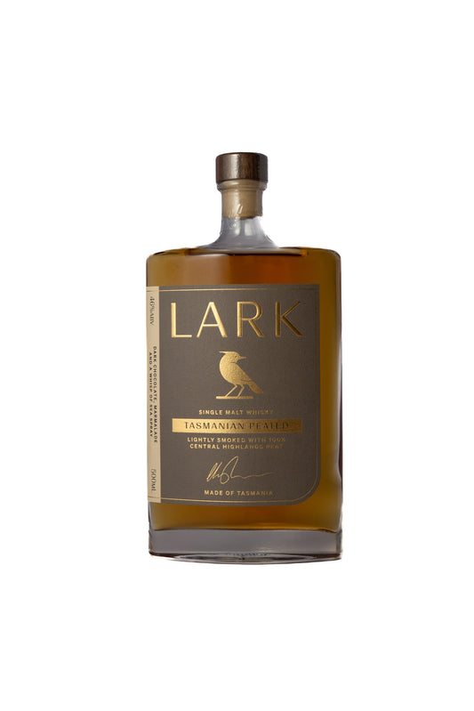 Lark 'Tasmanian Peated' Single Malt Australian Whisky-Heritage Wine Store Perth CBD Bottleshop
