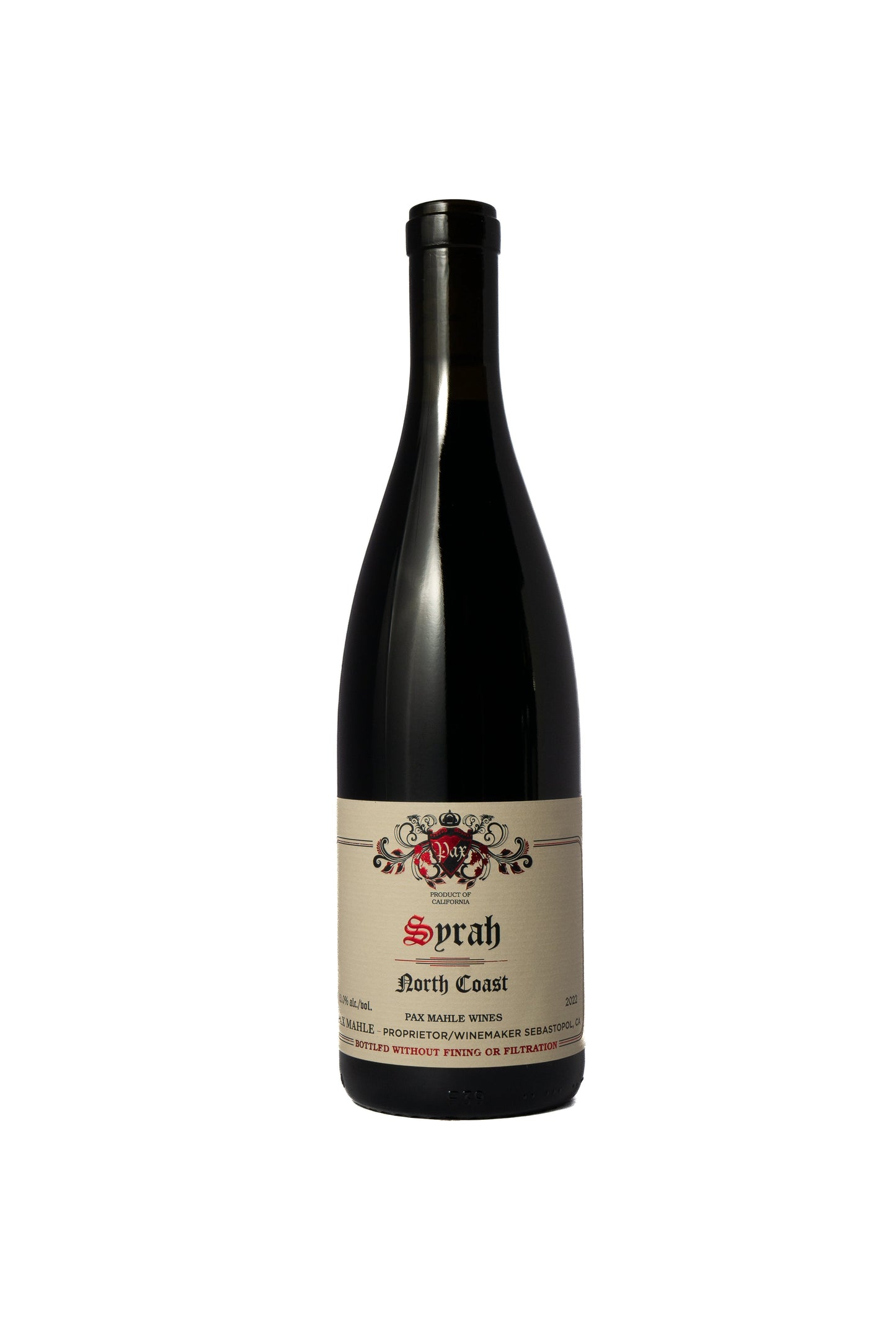 Pax Wines 'North Coast' Syrah 2022-Heritage Wine Store Perth CBD Bottleshop