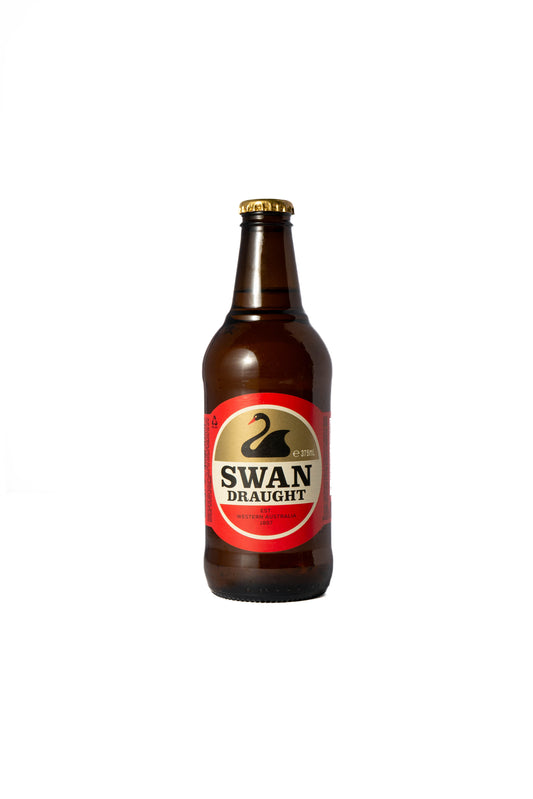 Swan Draught Lager Bottle 375ml-Heritage Wine Store Perth CBD Bottleshop