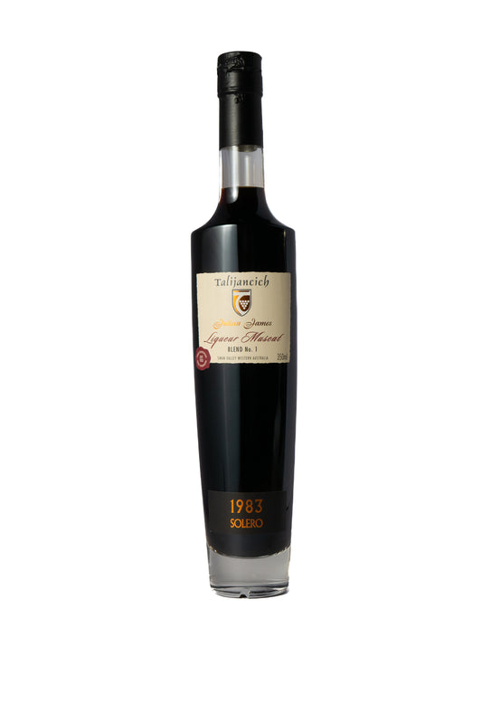 Talijancich 'Julian James - Blend No. 1' Liqueur Muscat 1983 Solero-Heritage Wine Store Perth CBD Bottleshop
